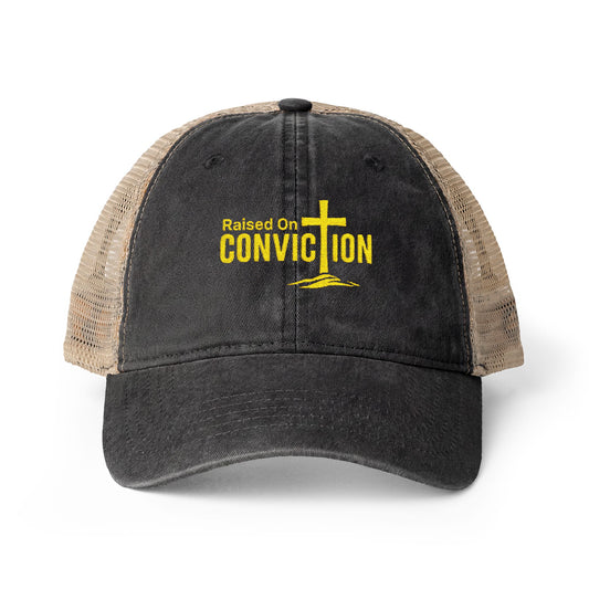 Women's Washed Mesh-Back Raised on Conviction Cap