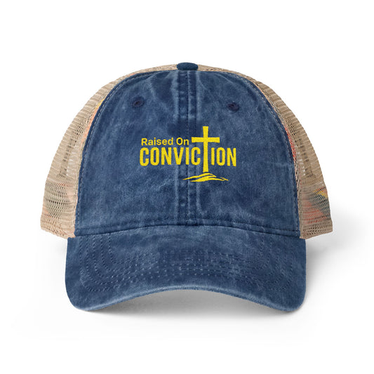 Women's Washed Mesh-Back Raised on Conviction Cap